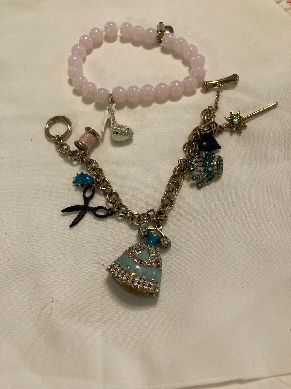 Betsey Johnson Cinderella Bracelet Set